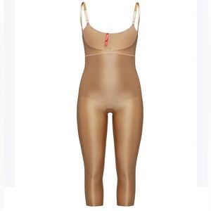 Spanx Suit Your Fancy Open Bust Catsuit - Broadway Beige (Plus)